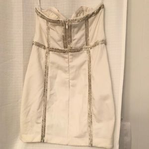 Cream Color Bebe Dress w/ Sequins